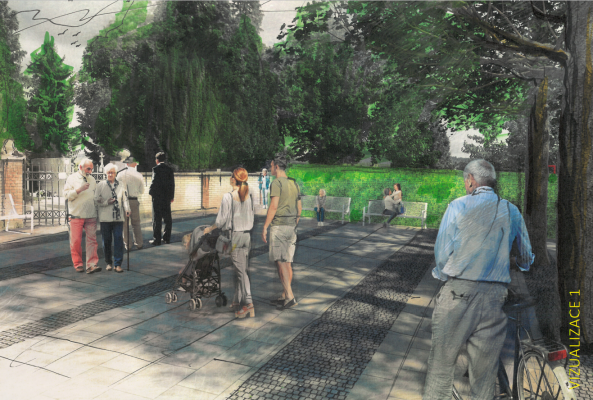 Revitalizace prostoru před hřbitovem