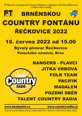 Brněnská Country fontána Řečkovice 2022
