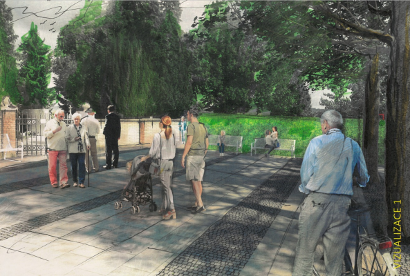 Lesopark před řečkovickým hřbitovem