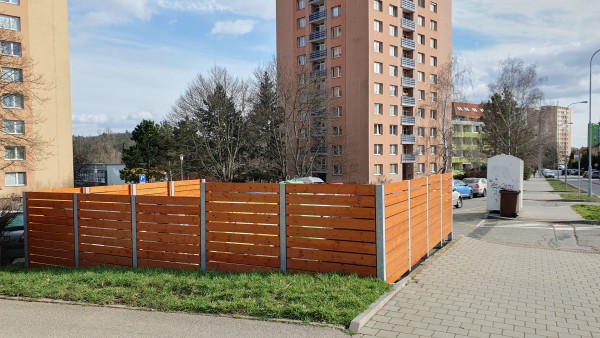 Kontejnery na elektroodpad, bioodpad, kontejnerová stání