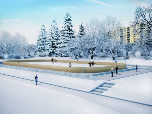 Víceúčelové sportoviště s kluzištěm