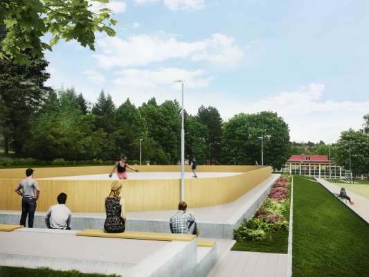 Víceúčelové sportoviště s kluzištěm