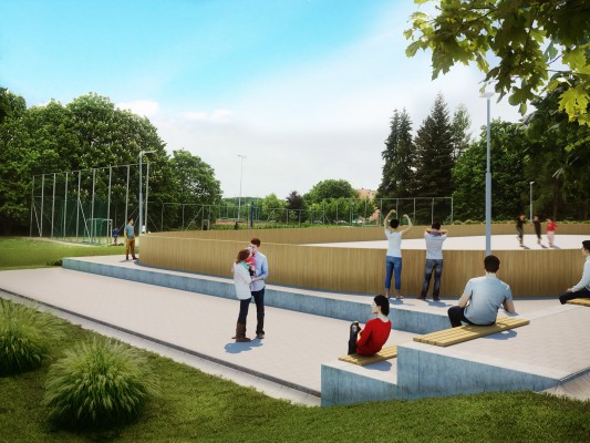 Víceúčelové sportoviště s kluzištěm