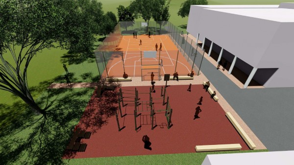 Multifunkční  hřiště a workout na Horáckém náměstí